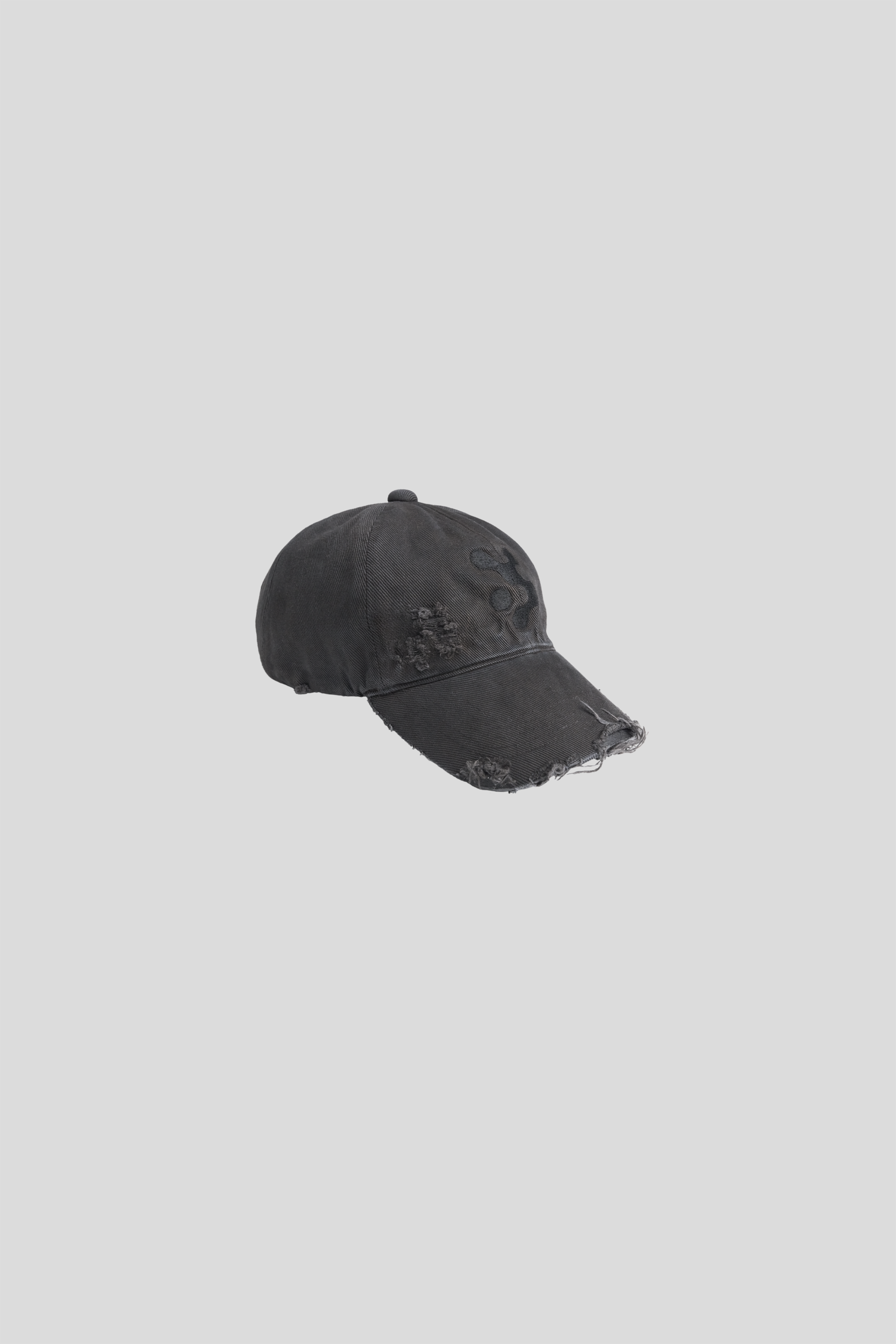 KAI DESTROYED PL DENIM HAT IN MUDWASH BLACK – VUJA DÉ