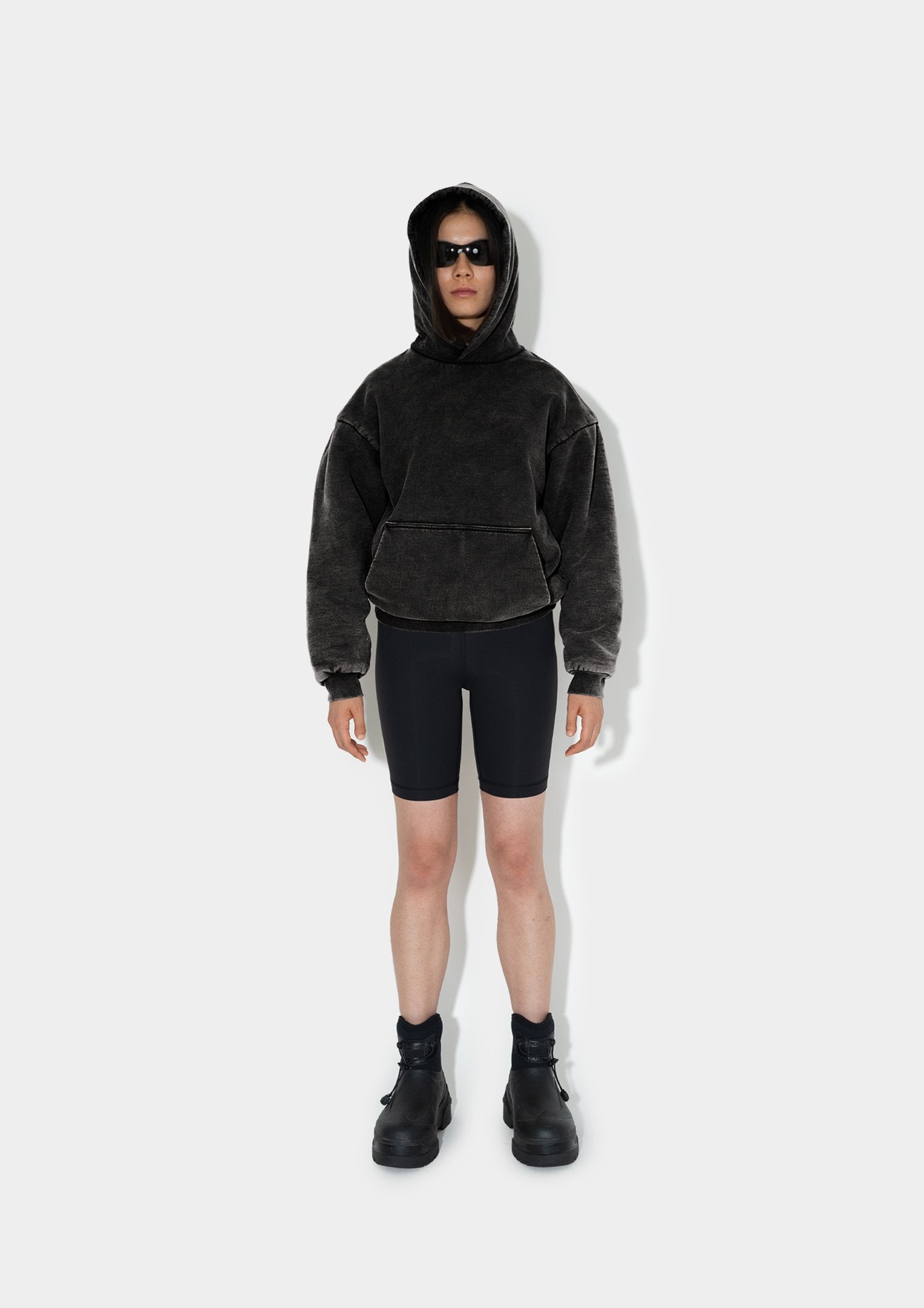 UNEVEN DYE SNAP HOODIE