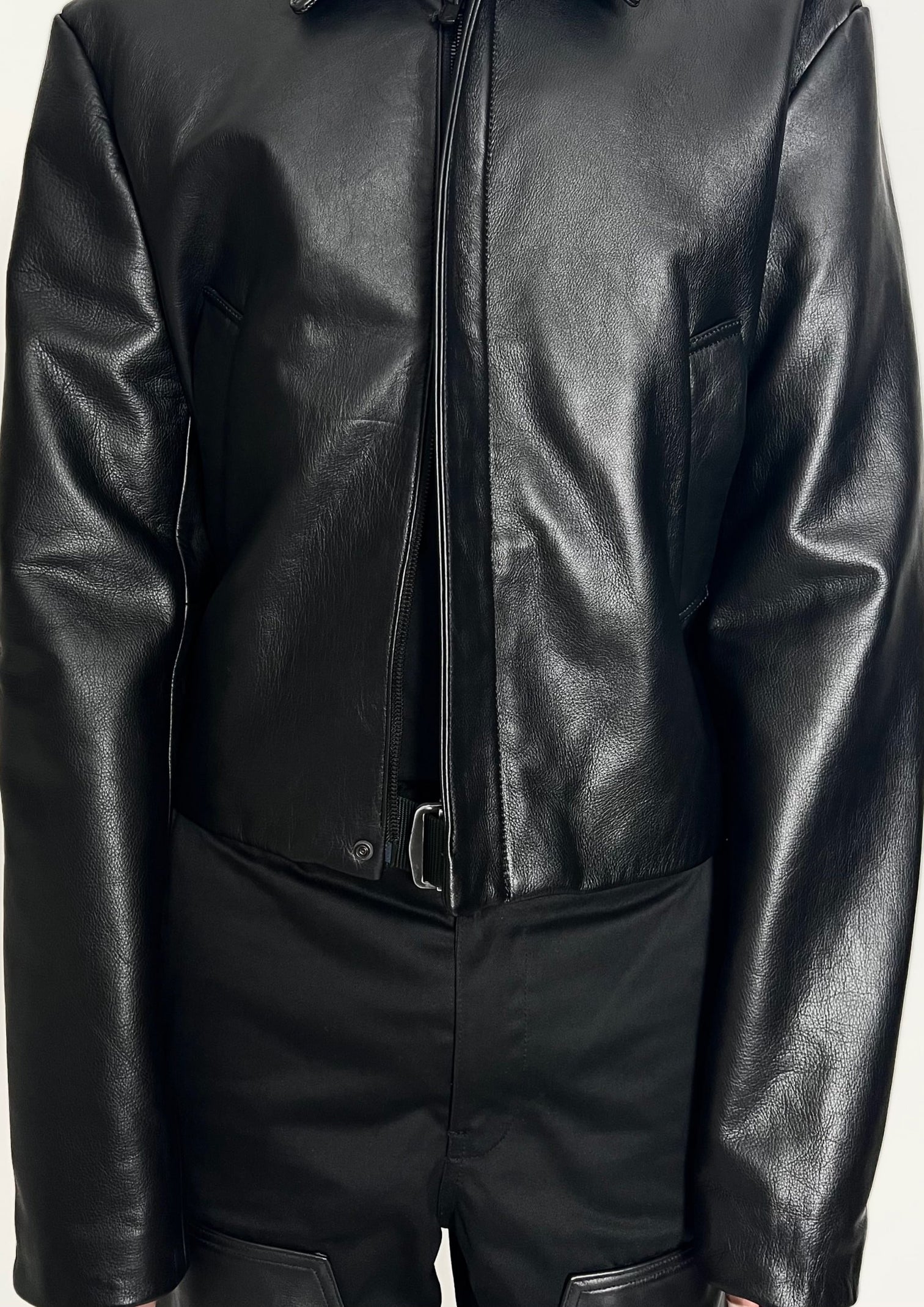 DUAL ZIP LEATHER JACKET – VUJA DÉ